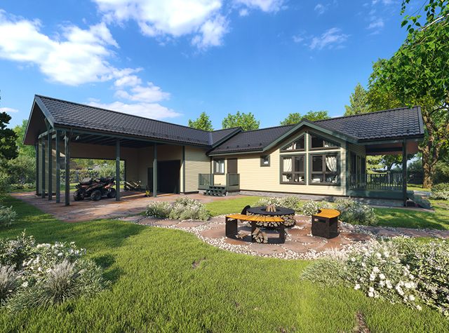 Баня-гараж в Талдоме 1