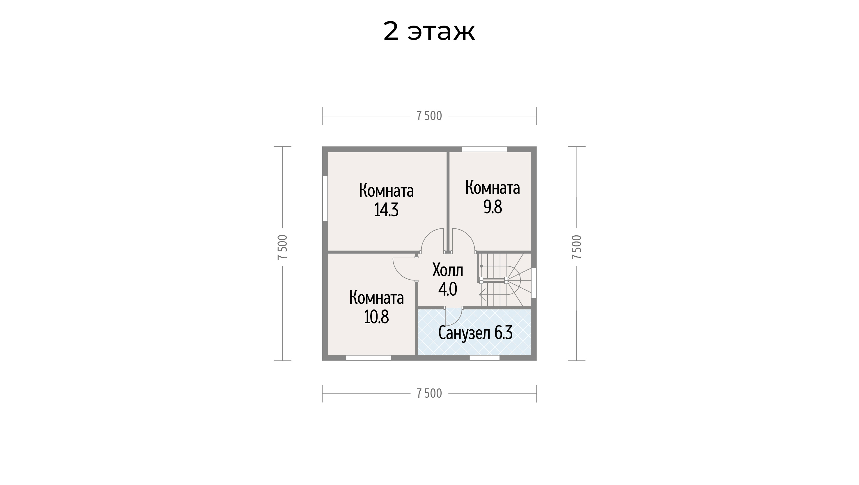 2 этаж — без мебели
